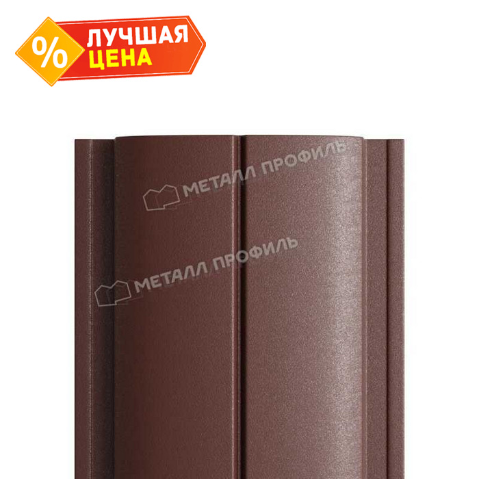 Штакетник Металл Профиль ELLIPSE-T 0,45 VikingMP® RAL8017 Коричневый шоколад